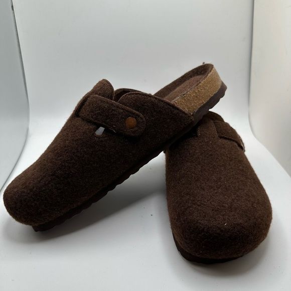 CUSHIONAIRE Womens Clog 8 BROWN WOOL - Picture 7 of 7